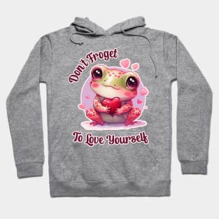 Cute Kawaii Frog Self Love Hoodie